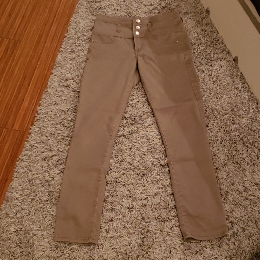 Refuge Grey-Brown Skinny Pants